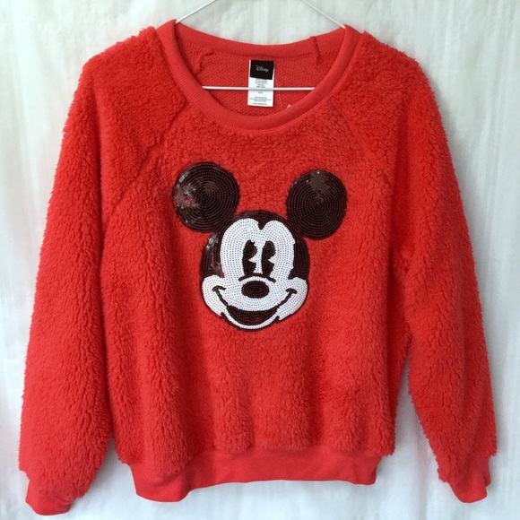 sequin mickey mouse sweatshirt